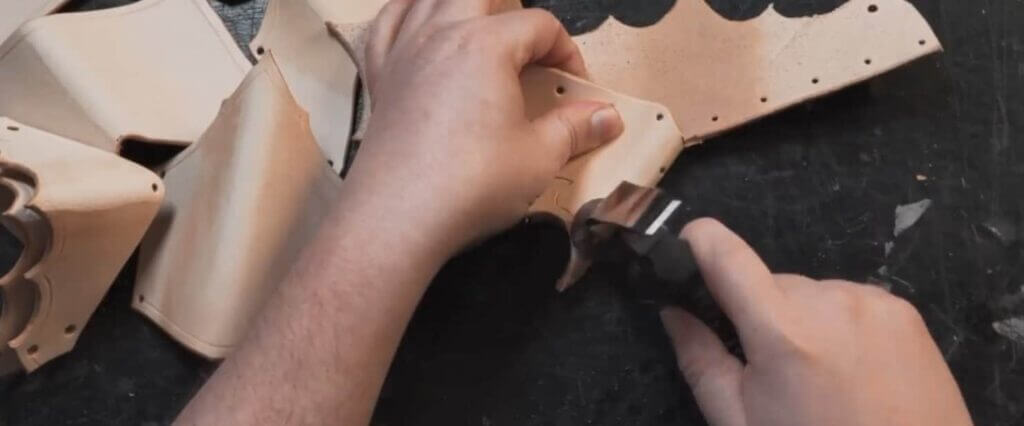 DIY Leather Armor Tutorial: Vambrace Rerebrace Elbow for Cosplay